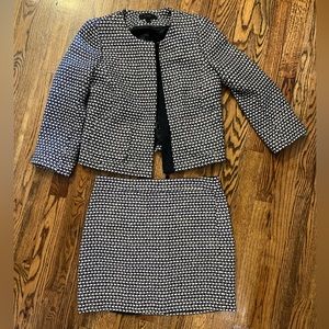 J Crew silk-blend tweed suit set